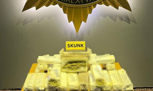 500 binlik vurgun! Malatya'da 4 kilo 350 gram skunk ele geçirildi