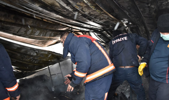 Doğanşehir'de yangın! Belediye Başkanı olay yerine koştu!