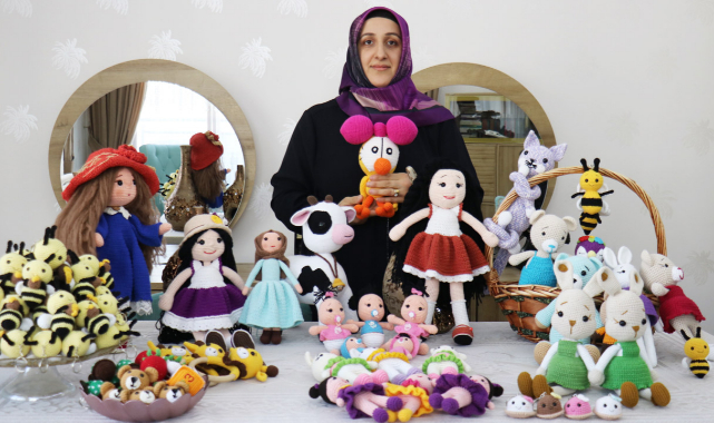 Hobi olarak başladığı oyuncak yapımında şimdi siparişlere yetişemiyor