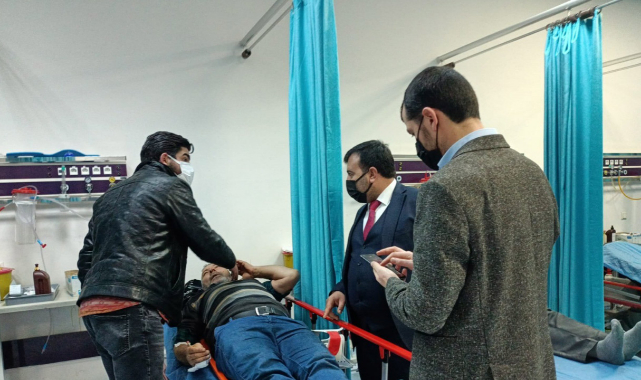 Kubbe Dağı'nda feci kaza! Başkan Sülük yaralılarla görüştü