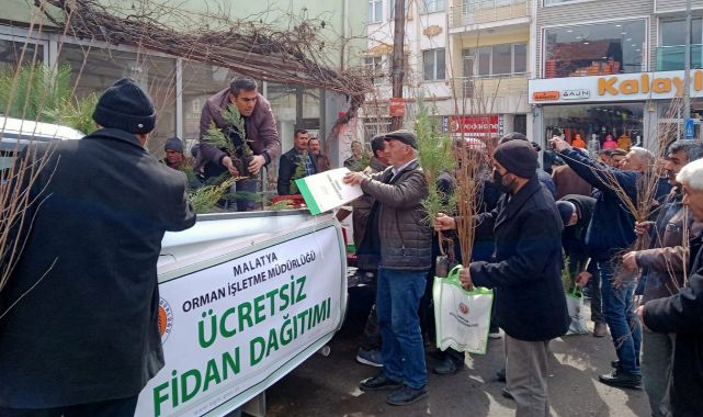 Hekimhan'da ücretsiz fidana ilgi