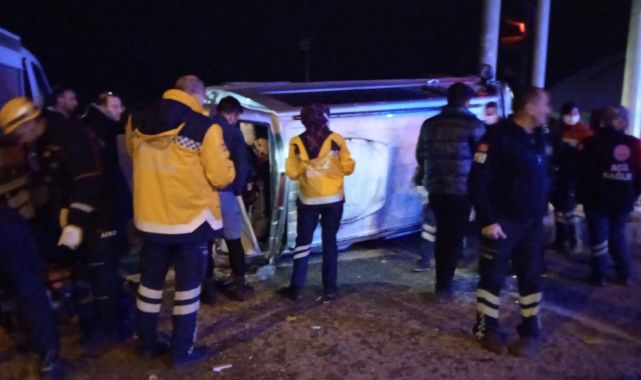 Özsan Sanayi Sitesi mevkiinde feci kaza!