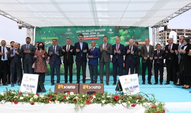 443. Millet Bahçesinin temeli Bakan Kurum'un katılımıyla Malatya'da atıldı