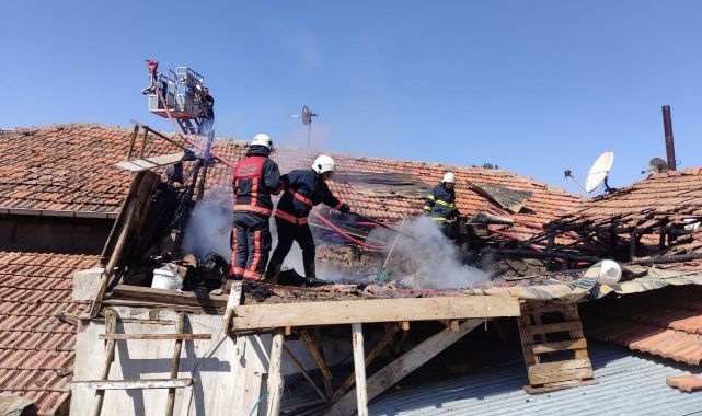 Battalgazi'de korkutan yangın!
