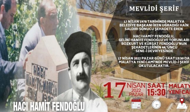 Fendoğlu: Yeni Cami'nde Mevlid-i Şerif okutulacak