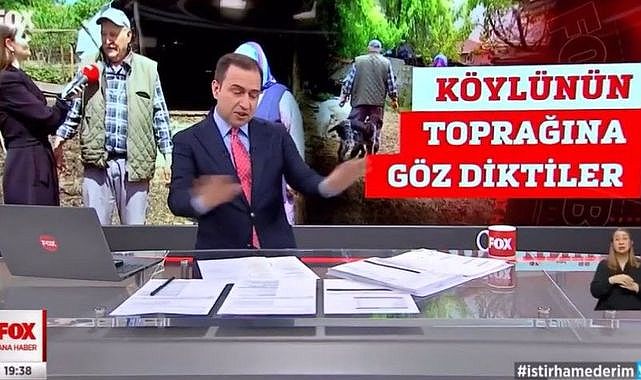 Ünlü spiker canlı yayında bardak fırlattı
