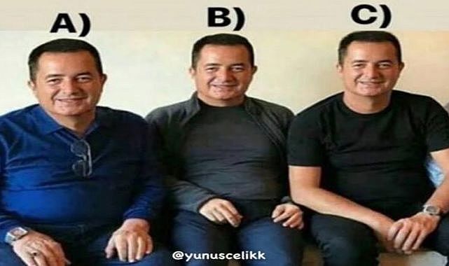 Sınavın zorluğunu Acun'un fotoğrafı üzerinden anlattılar