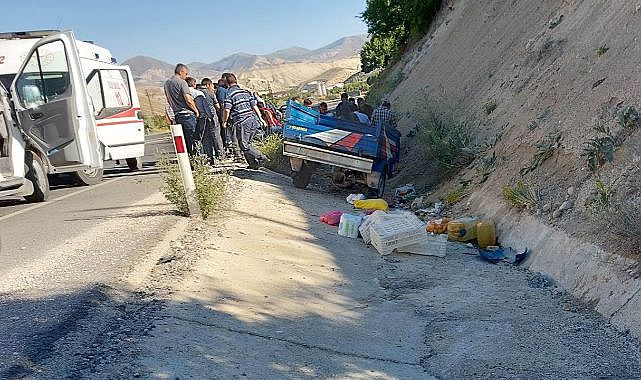 Darende Yeni Sanayi mevkiinde feci kaza!