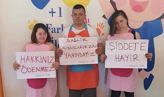Sporcular sağlıkta şiddete dur dediler!