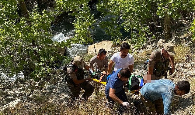 150 metre uçurumdan aşığı yuvarlandı!