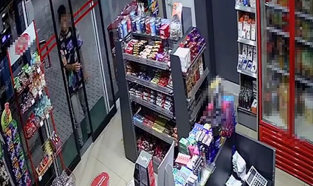 Hırsızlık anı güvenlik kamerasında!