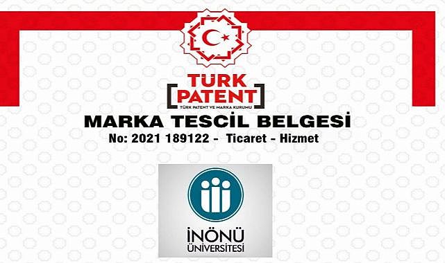İNÜ'ye “Marka Tescil Belgesi”