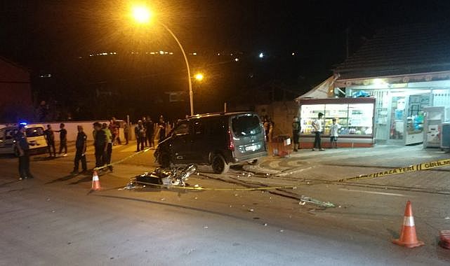 Motosikletli sürücünün feci sonu!
