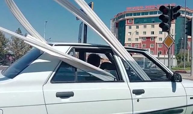 Kural tanımaz sürücü tehlike saçtı!