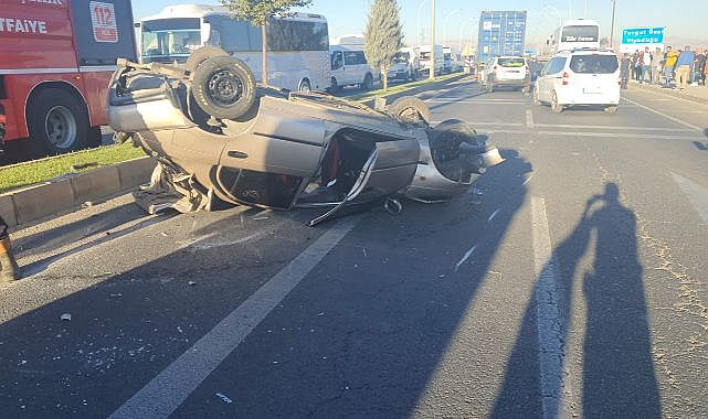 Viyadük girişinde kanlı çarpışma!..