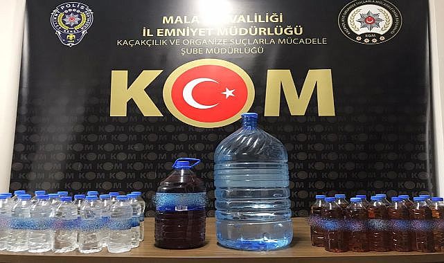 39 litre sahte alkol ele geçirildi