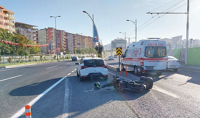 Çevreyolunda motosiklet kazası!