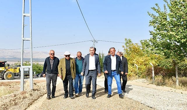 Çınar, yol yenileme çalışmalarını inceledi