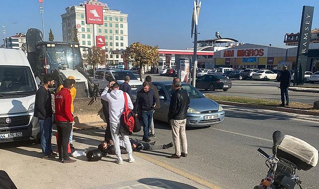 Kuryeye çarpıp olay yerinden kaçtı!