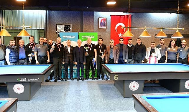 3 Bant Bilardo Turnuvası tamamlandı