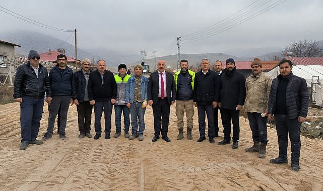 Sürgü Mahallesi'ne kilitli parke taş çalışmaları!..