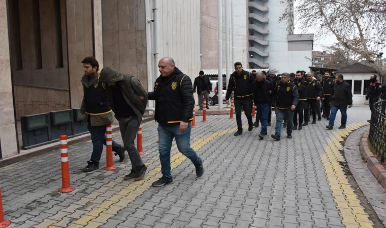 Malatya'da 10 çete üyesine tutuklama!
