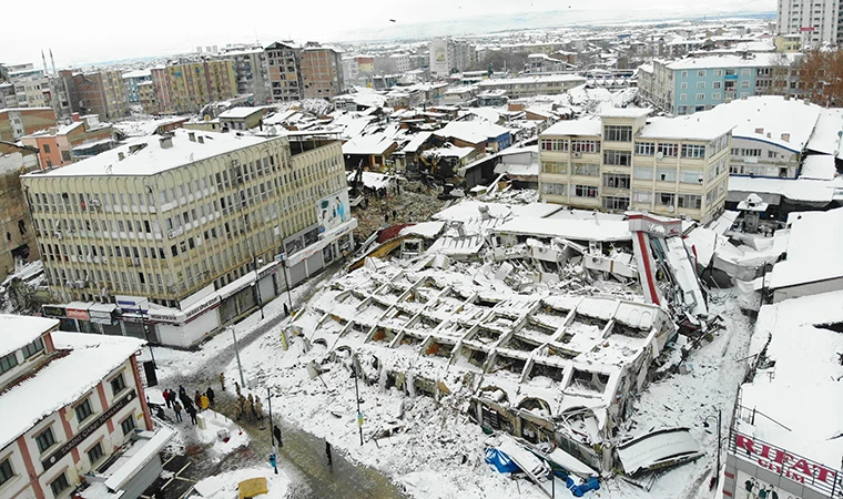 Malatya'daki yıkım havadan görüntülendi