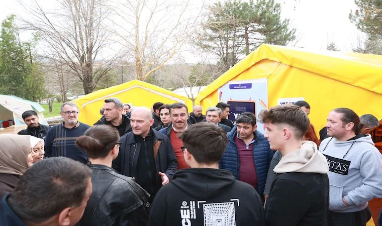 Soylu'dan, Orduzu’daki eğitim kampına ziyaret