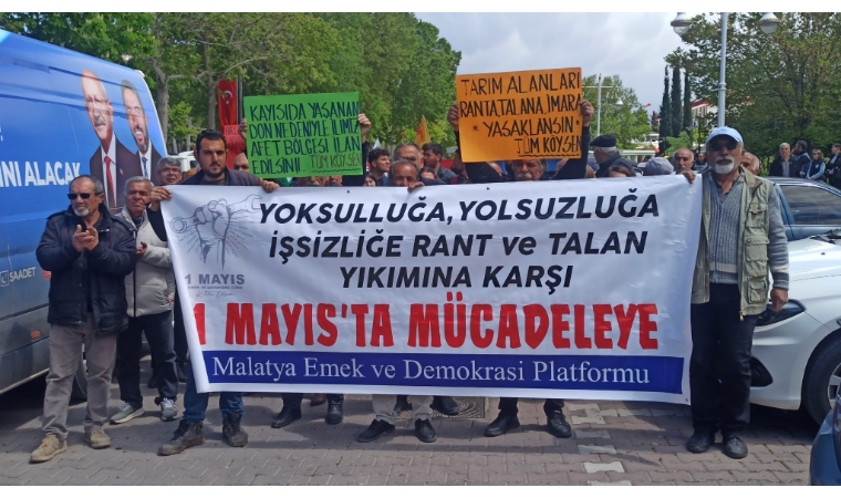 Malatya’da 1 Mayıs Emek ve Dayanışma Günü