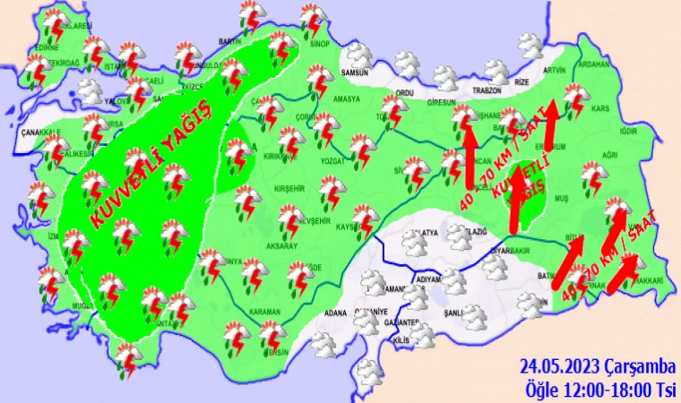 Meteoroloji uyardı: Malatya ve Elazığ hariç…