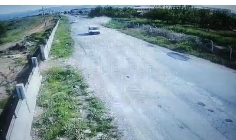 Özal Mahallesi’ndeki kaza anı saniye saniye görüntülendi!