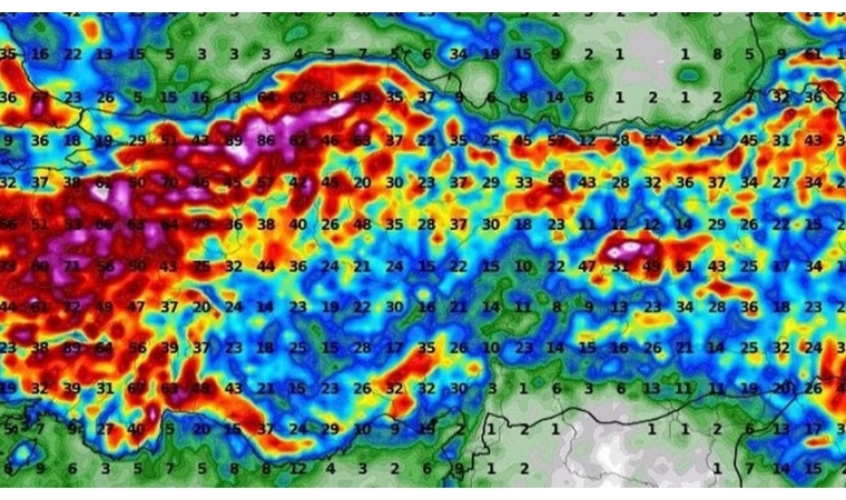 Türkiye hakkında dikkat çeken bir harita paylaşıldı! O tarihlere dikkat...