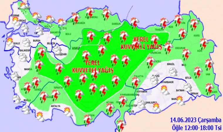 Malatya’da gök delinecek! Meteoroloji saat vererek uyardı!