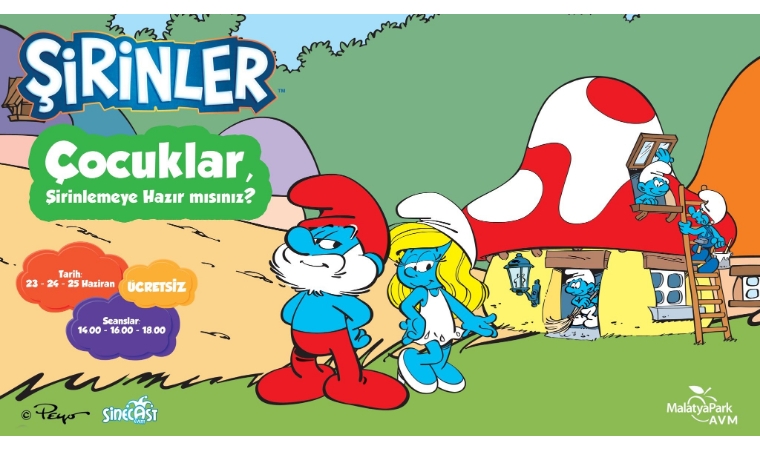 Şirinler, depremzede miniklerle buluşacak!