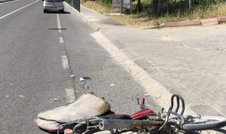 Malatya-Kayseri karayolundaki, motosiklet kazası, yürekleri ağza getirdi!