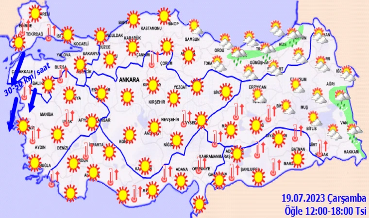 Malatya’da çarşamba günü hava açık olacak! Sıcağa dikkat…