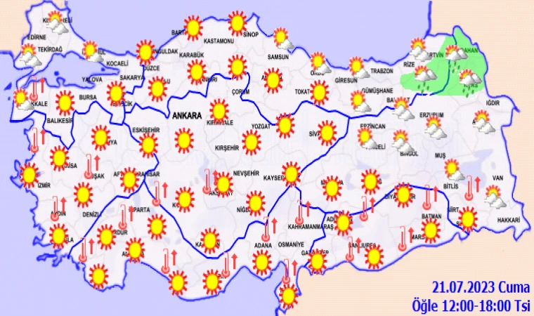 Malatya’da sıcak havaya dikkat! (21 Temmuz)