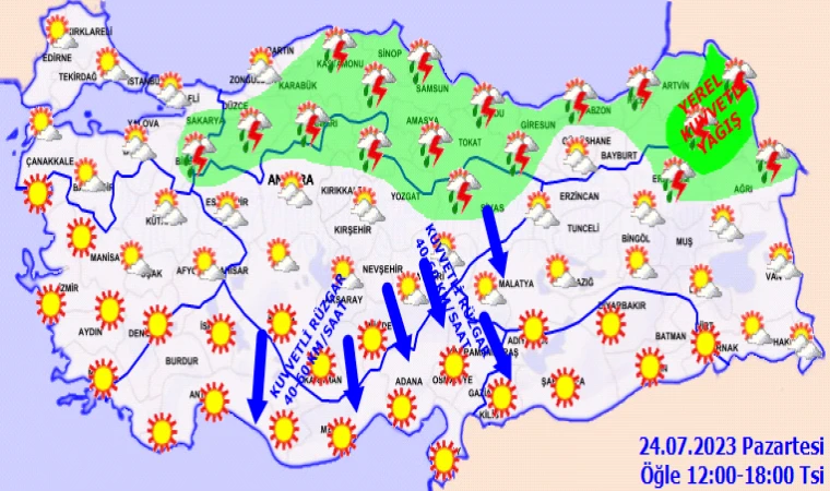 Meteoroloji'den üst üste uyarı! 12:00’den 18:00’e dikkat…