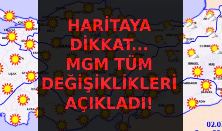 Meteoroloji Malatya hava tahminlerini açıkladı (2 Temmuz 2023)