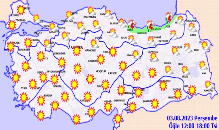 3 Ağustos’ta Malatya havasına dikkat!