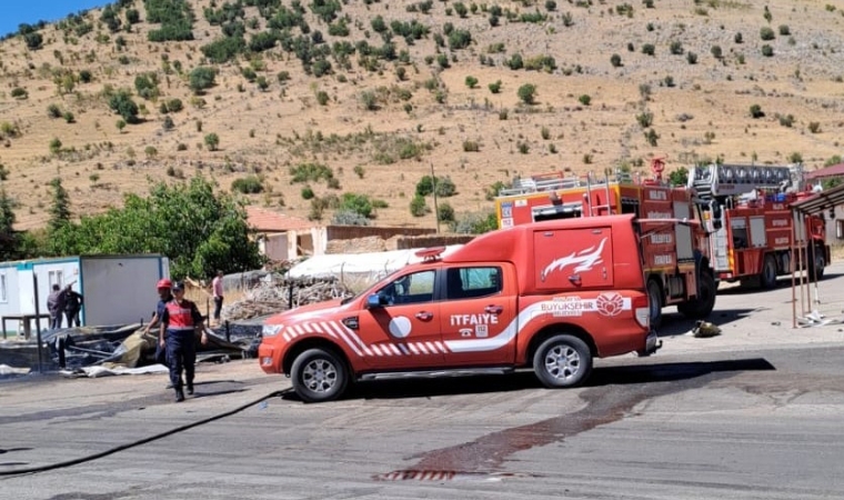 Doğanşehir İlçesi'ndeki yangın ekipleri alarma geçirdi!