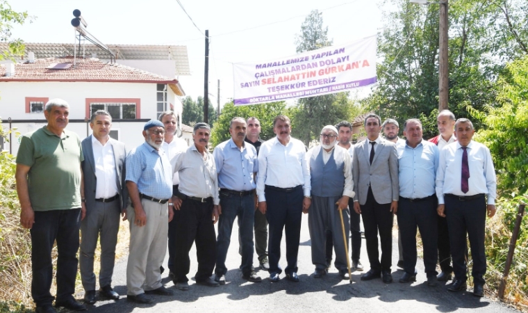 Gürkan, yapımı tamamlanan yol ve çalışmaları inceledi!