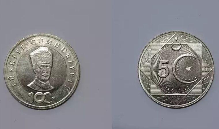 Darphane tam 100 milyon adet bastı! 5 Türk Lirası madeni para resmen tedavülde!