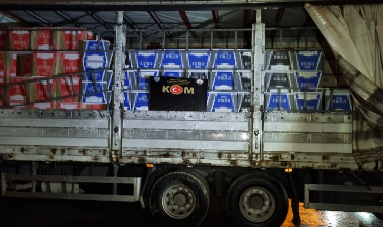 Deprem bölgesi Malatya’da, 5 milyon 500 bin adet makaron ele geçirildi