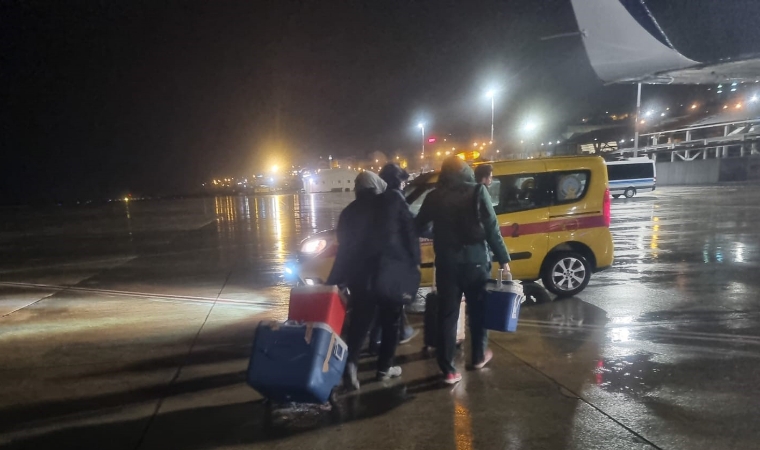 Kara Kuvvetleri'ne ait uçak, organ nakli bekleyen hasta için havalandı