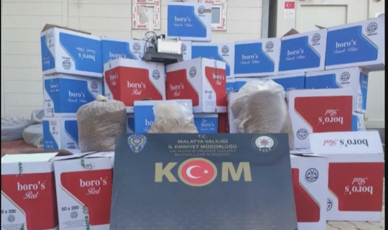 Malatya polisinden kaçak sigara operasyonu!..