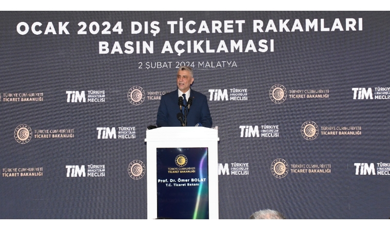 Bakan Bolat Malatya'dan duyurdu! Türkiye’nin Ocak ayı ihracatı 20 milyar dolar oldu