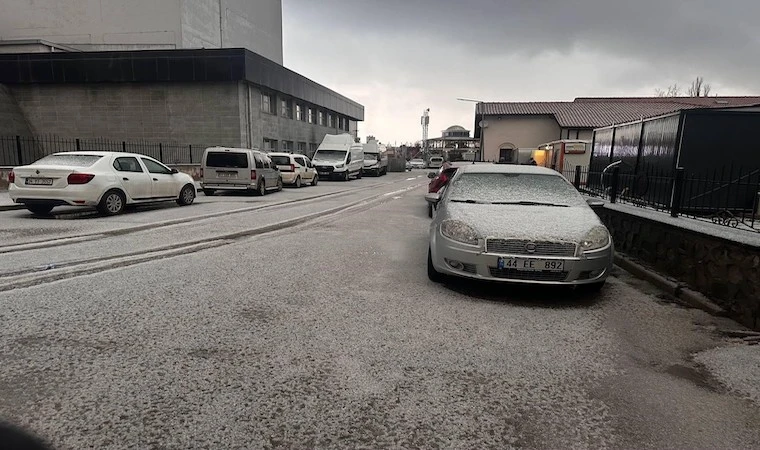 Malatya’da, yollar beyaza büründü!..