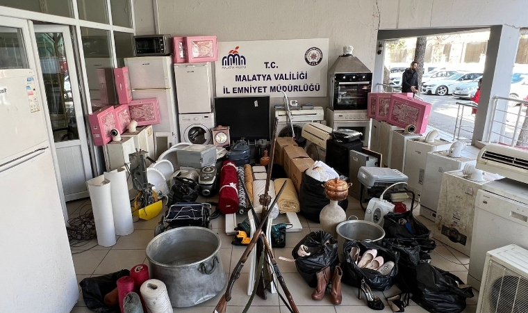 Deprem Bölgesi Malatya'da, organize hırsızlık çetesi çökertildi