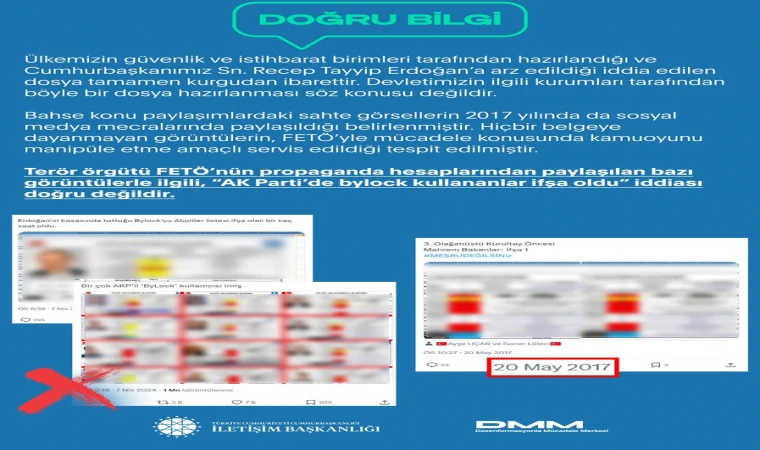 İletişim Başkanlığı’ndan Sahte ByLock İddialarına Karşı Açıklama!